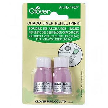 Ricarica Gesso in polvere per Chaco Liner - ROSA 2,8 gr (2 Pz) Clover # 470/P