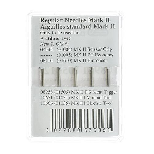 Standard Needle for MKII, MKIII -  Box 5pcs (plastic base) - 33,6mm Ø 1,9mm # 08941 (AVERY DENNISON)
