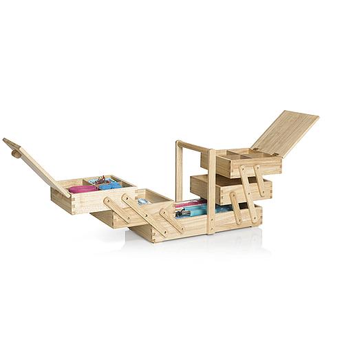 Nähkasten aus Hellem Kautschukholz (M) PRYM # 612546
