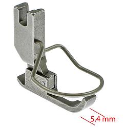 Needle Feed Zipper Foot 5.4mm, Needle on the Right with Finger Guard PFAFF 461, DURKOPP 272 # P36N-NF (0272 006854) (Made in Italy)