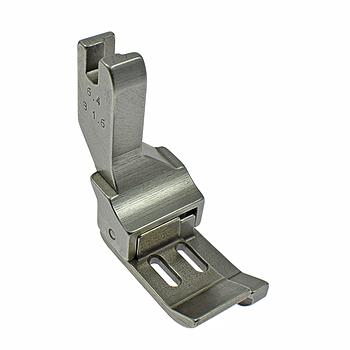 1/16" Right Compensating Presser Foot, 6.4mm Needle Gauge - NECCHI, PFAFF (Made in Italy)
