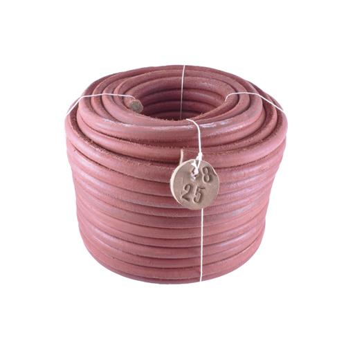 Courroie en Cuir Ø 8mm pour Machine à Coudre (Rouleau 25m) - Made in Italy