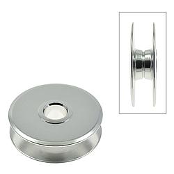 Aluminum Bobbin - 25.1x7.8x5.9mm - BROTHER # 159158-0-01 (RUNNING)