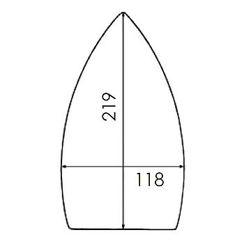 Suela de PTFE Reforzada para Plancha STIR MAXI; STIROLUX (Grande)