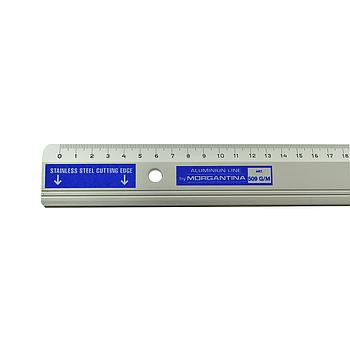 50cm Aluminum Millimeter Ruler with Rubber Base