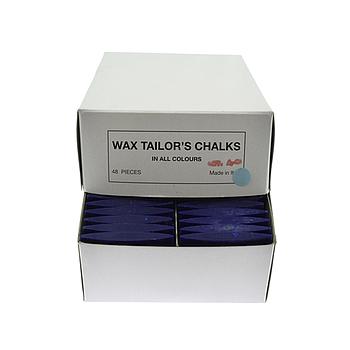 Tailor's Wax Chalks - BLUE - (48 pcs) - Made in Italy