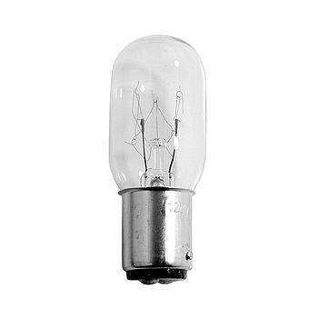 Sewing Machine Bulb - Clear - Push Type - T22X55 BA15D - 220 Volt