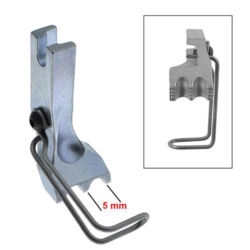 Outer Presser Foot 5mm Double Grooved ADLER 69, 267 # 1032/01 (Made in Italy)