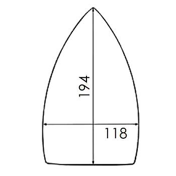 Suela de PTFE Reforzada para Plancha STIROVAP 171, VERONESI (Pequeño)