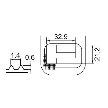 Transportplatte 25,4 mm (1") BROTHER # SA3614-001 (Original)