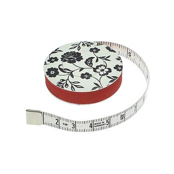 Roller Tape Measure cm/inch, 10mm x 150cm (60") ROLLFIX DECOR PASTEL