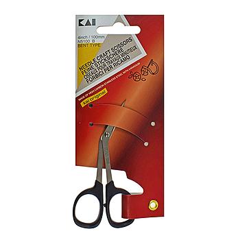 N5100B KAI | 4" (10cm) Embroidery Scissors, Bent Type