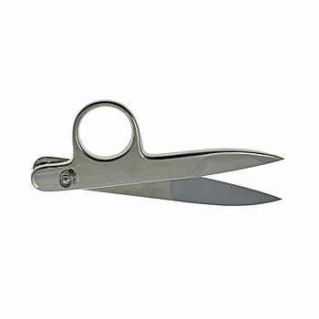 Fadenschere mit Gerader Spitze aus Stahl (Made in Italy)
