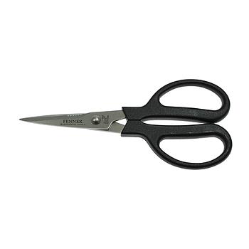Forbici Inox Multiuso 17,5 cm (7"), Manici in Plastica - Made in Italy (FENNEK)