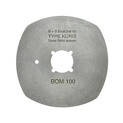 4-Bogen Messer Ø 100 mm (Außen), Ø 22 mm (Innen) KURIS BOM 100, 101 # 16022 (Made in Germany)