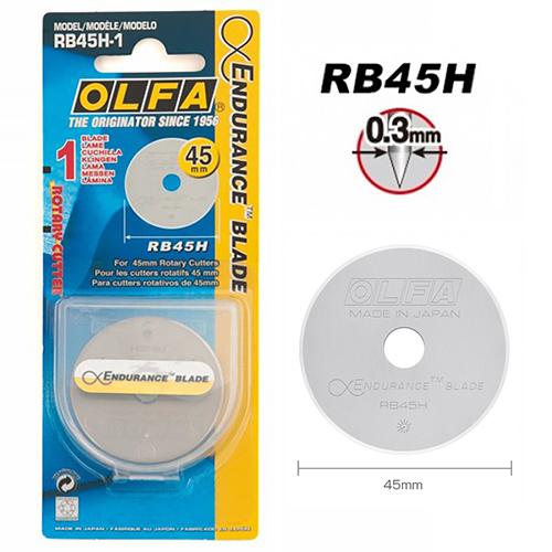 RB45H-1 (OLFA) | Ø 45mm Endurance Spare Blade Made of Special High Quality Tungsten Tool Steel (1 Pc)
