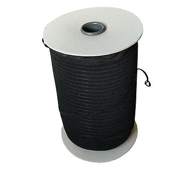 Elastic Tape 6,5 mm Black on Cone (500m approx) - Latex Free OEKO-TEX certified - Made in Italy