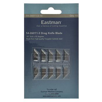 0,04” thick x 45 degree drag knife - Tungsten carbide steel, 10 pack - Eastman