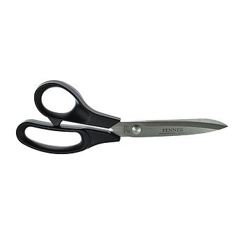 8.5" (21.5 cm) Left-Handed Inox Scissors, Plastic Handles (Inverted Handles and Blades) - FENNEK