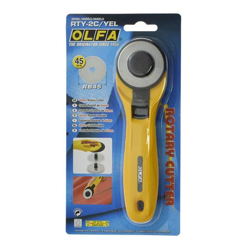 Cutter Rotatif - QUICK CHANGE Ø 45 mm # RTY-2C/YEL (OLFA)