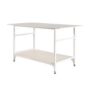 Work Table 185 x 93 cm, Adjustable Height 80 to 110 cm (Made in Italy)