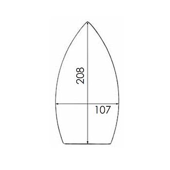 Reinforced PTFE Soleplate for Iron TREVIL F021, F022, F003, F004, F005, F16, F316