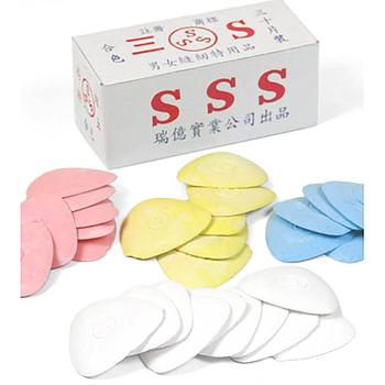 SSS Tailor's Marking Chalk, Assorted Colors (30 pcs) # 3S-MIX (Made in Taiwan)