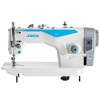 F5 Jack | Lockstitch Machine, New Model. 1 Needle and Integrated Power Saving Motor. Detached Oil Pan and Backtack Lever - 230 Volt