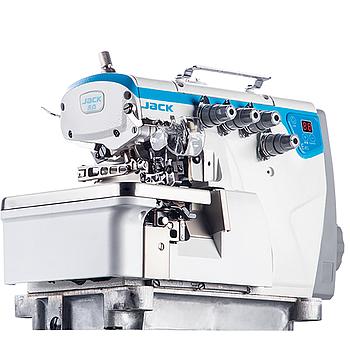 E4S-3-02/233 JACK, Selector L/M/H | Overlock Machine with Integrated High Energy Saving Motor with Advanced Functions, Standby. Integrated Oil System to Avoid Leaks.