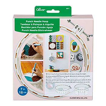 Punch Needle Embroidery Hoop Clover # 8817