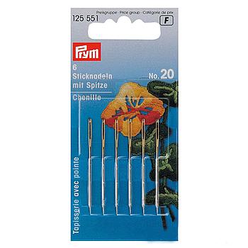 Chenille Embroidery Needles with Sharp Point - Prym