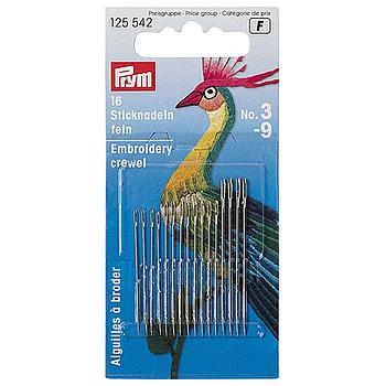 Aiguilles à Broder Fines PRYM (16 Pcs)