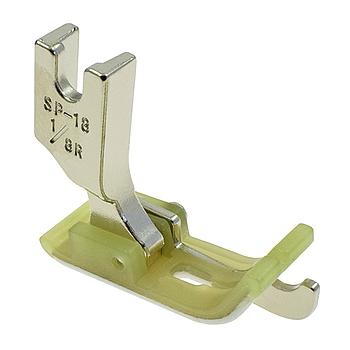 Presser Foot, Plastic Sole with Right 1/8" (3.0mm) Guide # SP18-1/8