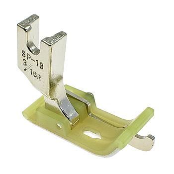 Presser Foot, Plastic Sole with Right 3/16" (5.0mm) Guide # SP18-3/16