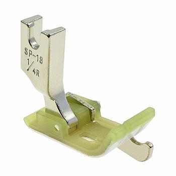 Presser Foot, Plastic Sole with Right 1/4" (6.0mm) Guide # SP18-1/4