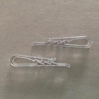 Clips in Plastica Trasparente per Camicie, 35 mm, 1.000 pz