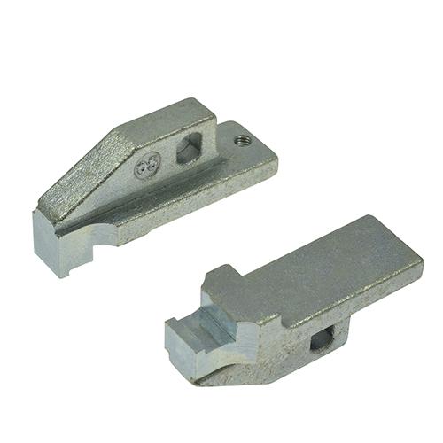 Matrici Intercambiabili per Applicazione Terminali Alti a Mezza X su Zip Metalliche (Made in Italy)