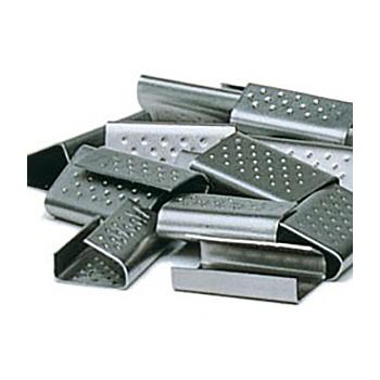 Sigilli in Acciaio Zincato 16x28x0,5 per Reggetta in Plastica PPL – 15 mm o 16 mm (100 pz/confezione)