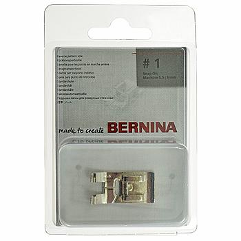 Suela de Prensatelas para Puntada Inversa para Prensatelas 1, Enganche Rápido BERNINA # 0327077000 (032.707.70.00) (Original)