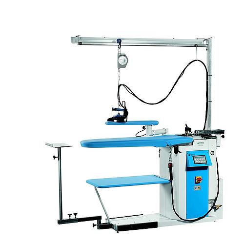 Andromeda MAX VAP - Ironing Table 130x50cm with Vacuum, Heated, Steaming, and Blowing Functions, Including Iron and Boiler (Battistella)