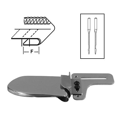 25115 M (F1086) | Downturn Hemmer (Knit Fabric) – Medium Materials – for 2-Needle Machines (Made in Italy)