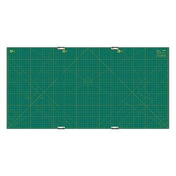RM-CLIPS/2 (OLFA) | 70"x35" Continuous Grid, Double-Sided, Self-Healing Rotary Mat Set