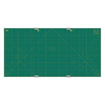 RM-CLIPS/2 (OLFA) | 70"x35" Continuous Grid, Double-Sided, Self-Healing Rotary Mat Set