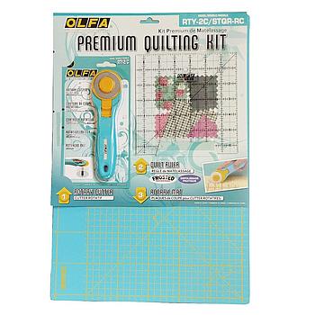 RTY-2C/STQR-RC (OLFA) | Premium Quilt Making Kit - Aqua Version