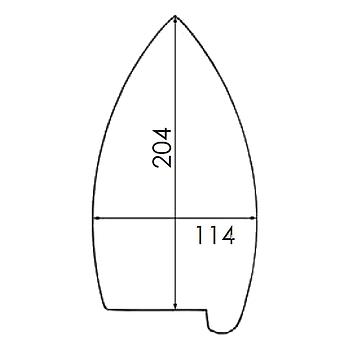 Verstärkte PTFE-Sohle für Bügeleisen TREVIL F02, F07, F020