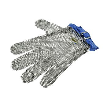 Reversible Metal Mesh Cut-Resistant Glove - Size No.3 = L (Blue)