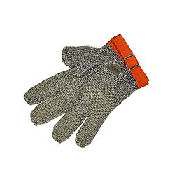 Reversible Metal Mesh Cut-Resistant Glove - Size No.4 = XL (Orange)
