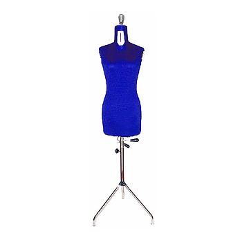 Adjustable Dummy with Tripod - Woman - Sizes: 42 to 54 - BLUE - Made In Italy