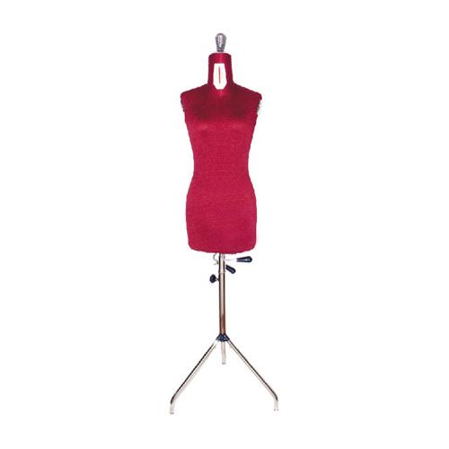 Maniquí Ajustable con Trípode - Mujer - Tallas: 42 a 54 - ROJO - Made In Italy
