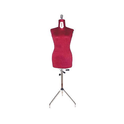 Adjustable Dummies with Tripod - Woman - Sizes: 46 to 58  - RED - Made In Italy